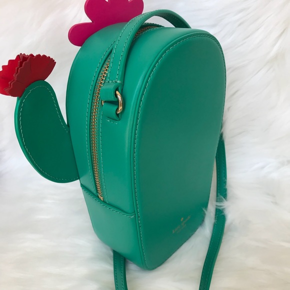NWT Kate Spade Horizons Lizard Green Cactus Bag - Picture 5 of 7